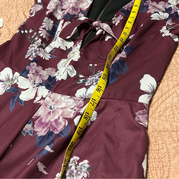 Yumi Kim Floral Tie Front Jumpsuit S - Picture 10 of 12